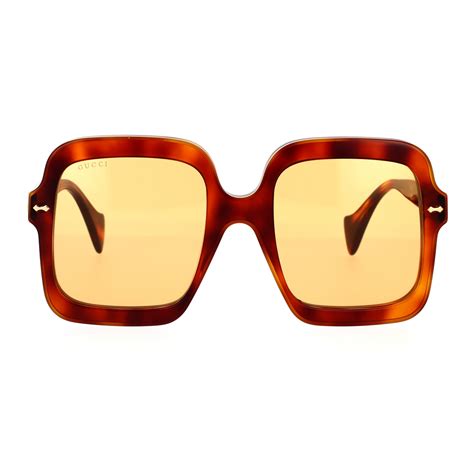 gucci occhiali acetato lenti gialle|Gucci Occhiali in fibra di carbonio e acetato.